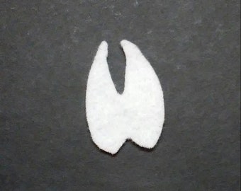 Moose Print Felt Cut Out for wax dipping and other projects, 50 count, white only, perfect for wax samples