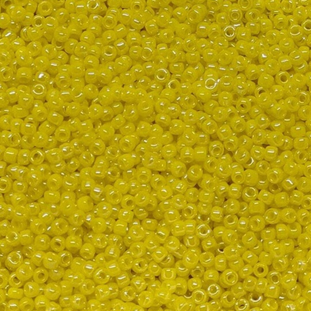 Luser Seed Opaque Yellow Luster Seed Beads, Japanese, 11/0, 422, 10 Gram Bag - Etsy