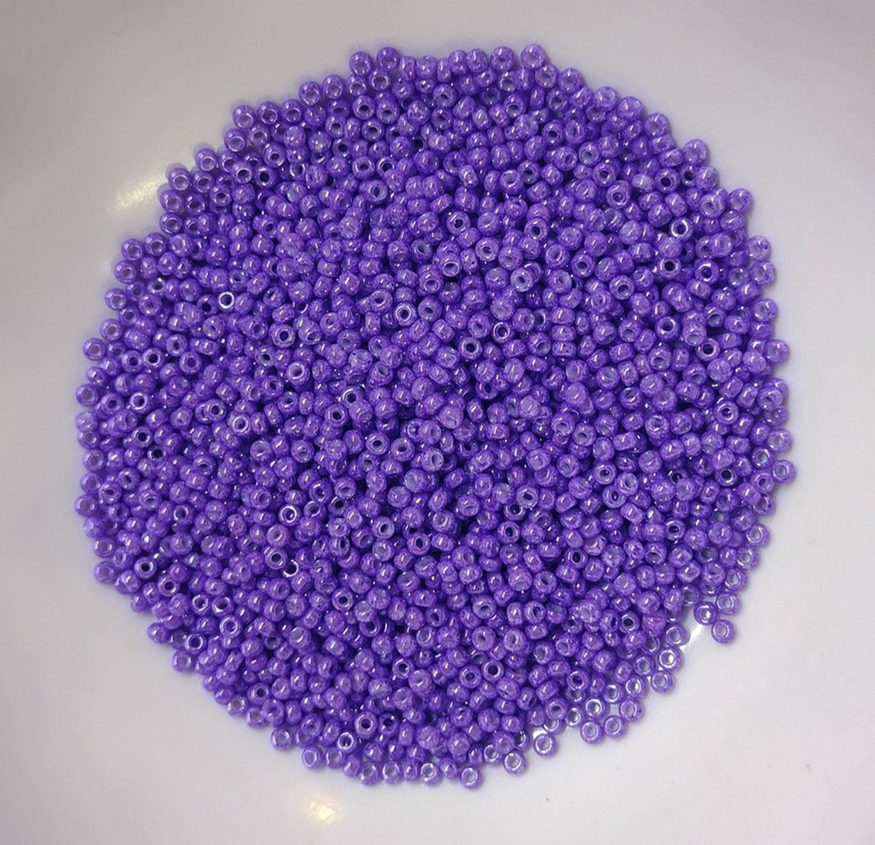 Luser Seed Opaque Dyed Grape Luster Seed Bead, Japanese, 11/0, 10 Gram Bag - Etsy