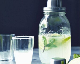 Mason Jar Cocktail Shaker, Mason Jar Shaker, Cocktail Shaker, Quart Size Mason Jar, Pint Size Mason Jar, Bar Decor, Hostess Gift