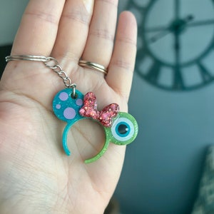 Disney-inspired Monster’s Inc. Minnie Ear Keychain