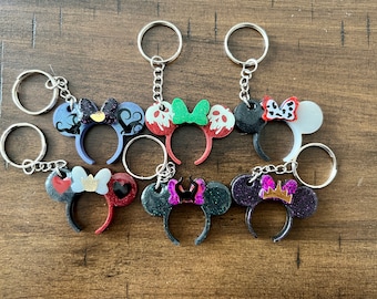 Villain-inspired Mickey Ear Keychain