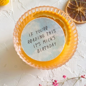 Personalized Birthday Edible Drink Toppers: Wafer Paper Cocktail Decorations