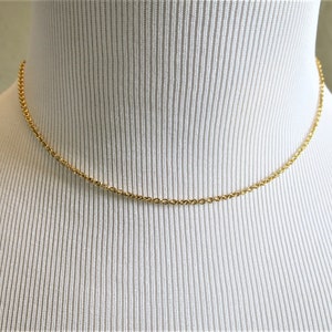 CARTIER CHAIN, 18kt Yellow Gold, 16 Inches Long, Secure Mid-Weight Gauge for Pendants, Cartier Box & Certificate, Cartier Necklace image 8
