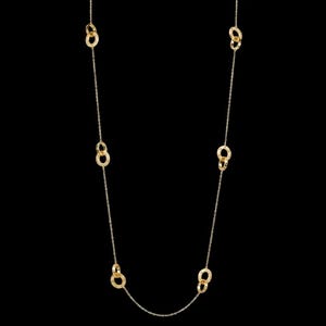 CARTIER Love Necklace the long Sautoir style in 18kt Yellow Gold comes with Original Cartier Certificate of Authenticity and luxury Red Box