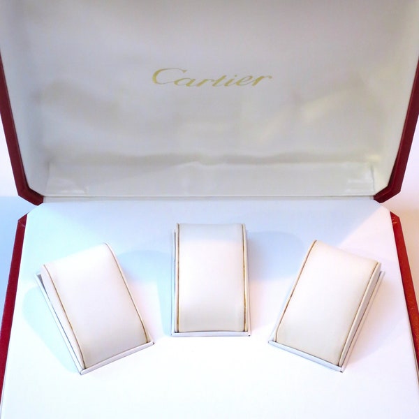 AUTHENTIC CARTIER BOX Vintage Circa 1980's for Cartier High Value Watch Collectors the 3-Watch Box