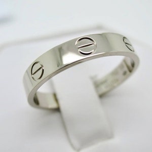CARTIER LOVE RING, Size 5.75 (51), 18kt White Gold image 1