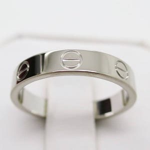 CARTIER LOVE RING, Size 5.75 (51), 18kt White Gold image 2