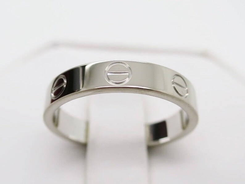 CARTIER LOVE RING, Size 5.75 (51), 18kt White Gold image 2