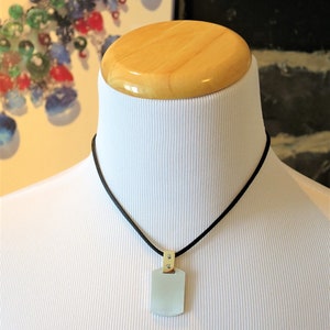 CARTIER "DOG TAG", Santos Dumont Pendant, 18kt Yellow Gold & Brushed Steel, Cartier Necklace, Cartier Box + Certificate, Jewelry for Men
