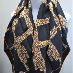 CARTIER SCARF, "Pantheres" Weave, 100% Silk, Includes Cartier Tag & Box, Made in France, Cartier Foulard Soie, Vintage Scarf, Luxury Scarves image 8