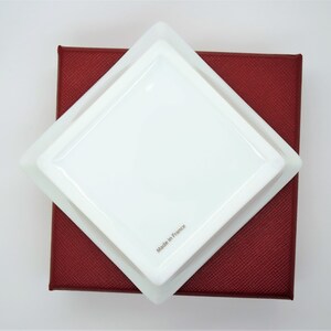 CARTIER MINI TRAY, "Rue de la Paix" Decor, Platinum Finish Motif & Trim, Cartier Trinket Tray, Cartier Ring Dish, Fine Porcelain, Limoges image 4