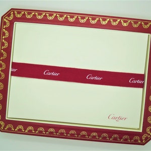 CARTIER DESK TRAY & Paper, Cartier Collector Tray, Cartier Stationery, Cartier Paper, Cartier Writing Instruments, Cartier Red, Office Gift image 7