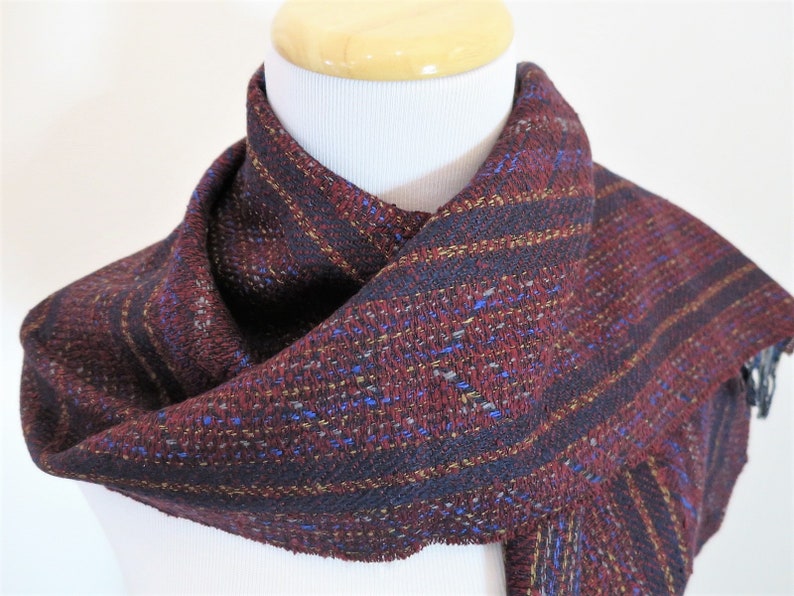 CARTIER MUFFLER, Scarf for Men, Silk with Wool Blend, Cartier Tag, Made in Scotland, Gifts for Him, Gifts for Men image 4