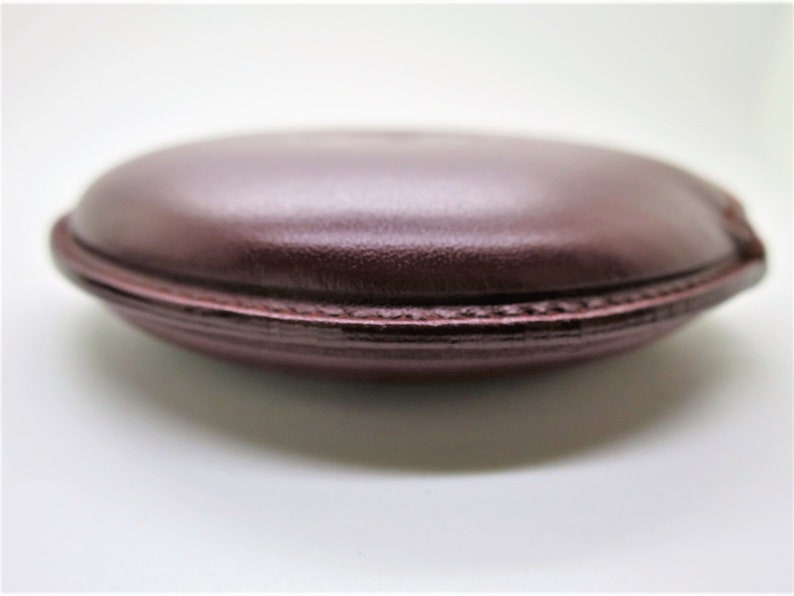 CARTIER COIN PURSE, Burgundy Cowhide w Golden Appointments, Cartier Box w Booklet & Certificate, Cartier Wallet, Leather Goods, Coin Pouch image 4