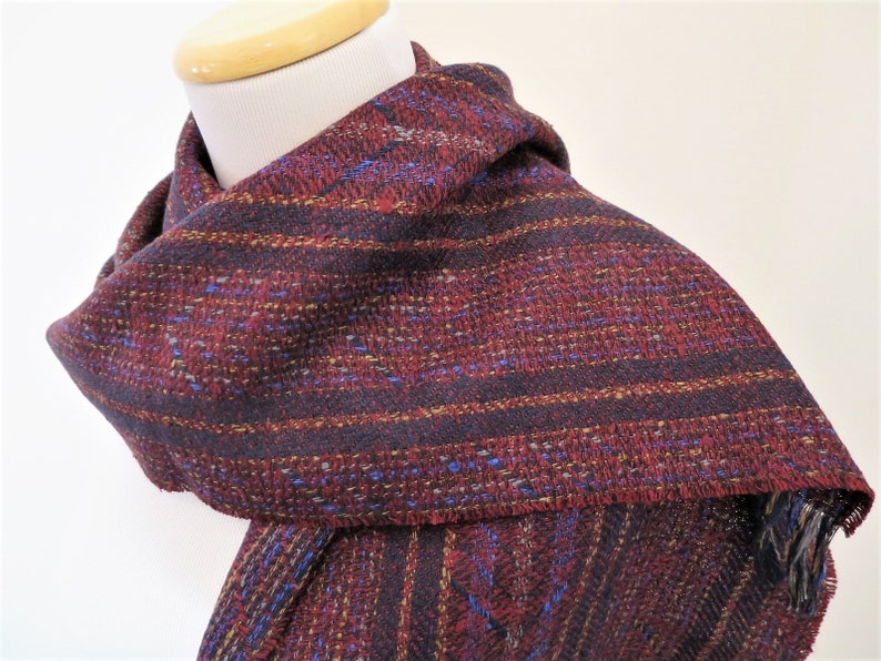 CARTIER MUFFLER, Scarf for Men, Silk with Wool Blend, Cartier Tag, Made in Scotland, Gifts for Him, Gifts for Men image 7