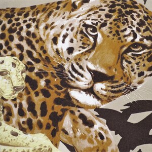 CARTIER SCARF, "Léopard Majestueux" Decor, 100% Silk with Cartier Tag & Certificate, Cartier Foulard Soie, Vintage Scarf, Tapestry image 5