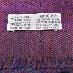 CARTIER SHAWL, "Paisley" Pattern, Wool with Silk Blend, Made in Italy, Gifts for Women, Gifts for Her, Scarves & Wraps, Blue Accessories image 6