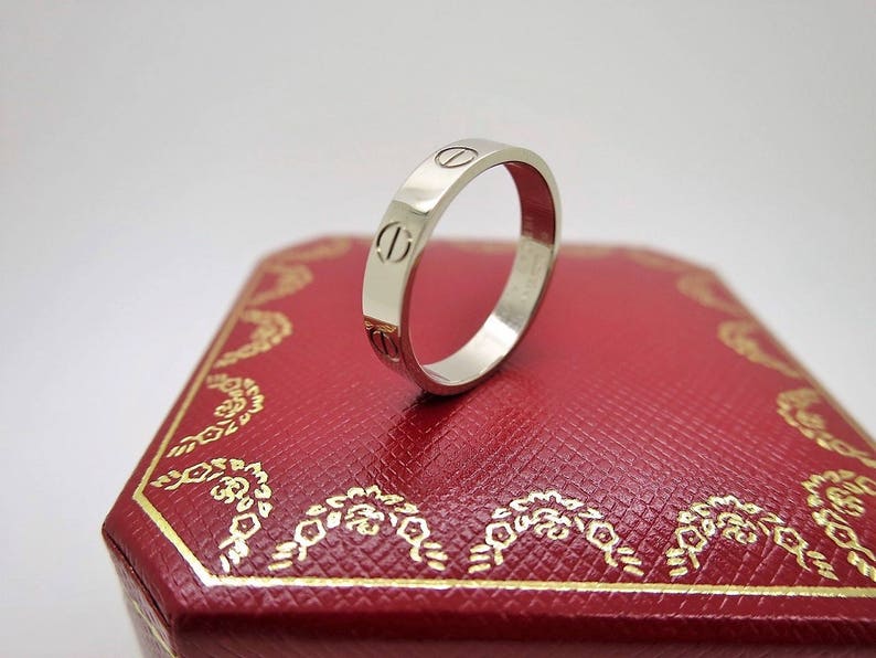 CARTIER LOVE RING, Size 5.75 (51), 18kt White Gold image 4