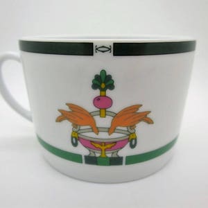 CARTIER (2) CUP & SAUCER, Vintage Cartier, "La Maison Venitienne" Porcelain in Jade Green, Fine China, Limoges China, Gifts for Her image 6