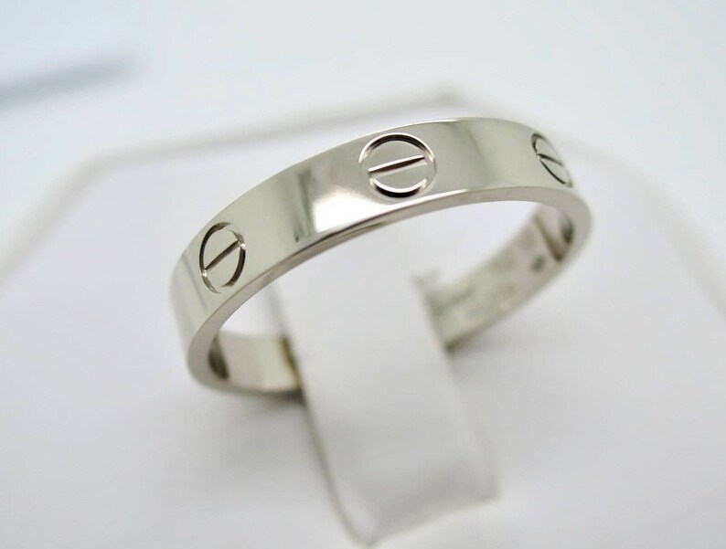 CARTIER LOVE RING, Size 5.75 (51), 18kt White Gold image 1