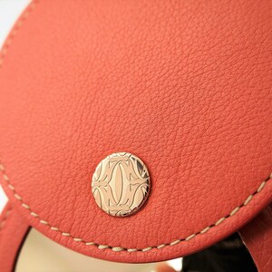 CARTIER MIRROR, Small Hand Mirror, Compact Style for Purse or Briefcase with Cartier Box & Certificate image 2