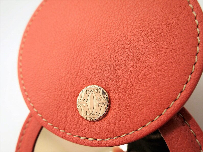 CARTIER MIRROR, Small Hand Mirror, Compact Style for Purse or Briefcase with Cartier Box & Certificate image 2