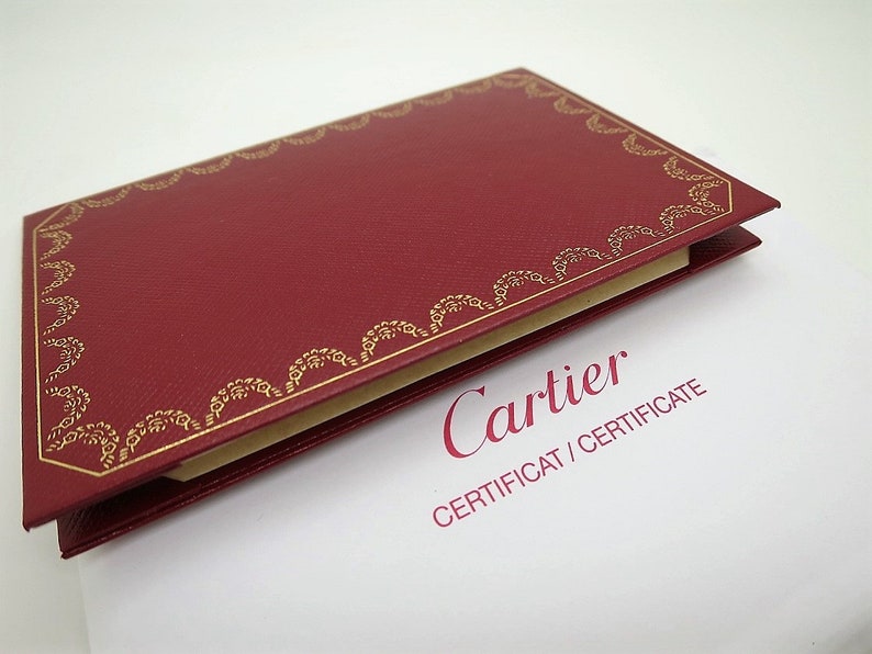 CARTIER WEDDING Ring, Size 50 (5.5 US), "C de Cartier", Platinum & Diamond, Cartier Box + Certificate, Cartier B4051300, Cartier B4051350 image 6