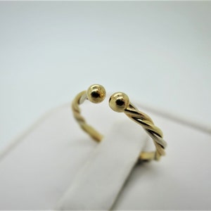 CARTIER TWIST Ring, Size 50 (5.5 US), Trinity Ring with Cartier Box & Certificate, 18kt Yellow, White + Rose Gold, Stackable Ring, Midi-Ring image 5