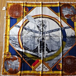 CARTIER SCARF, "Santos Dumont" Model, 100% Silk, with Tag, Box & Certificate, Cartier Foulard Soie, Vintage Scarf image 5
