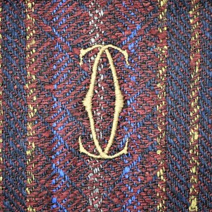 CARTIER MUFFLER, Scarf for Men, Silk with Wool Blend, Cartier Tag, Made in Scotland, Gifts for Him, Gifts for Men image 2