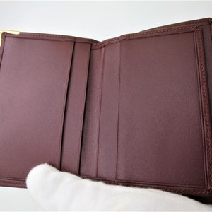 CARTIER CC WALLET in Signature Burgundy with Cartier Red Box and Certificate of Authenticity