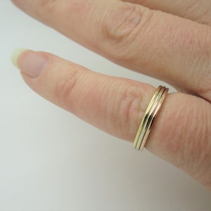 CARTIER TRINITY Wedding Ring, Size 49 (5 US), 18kt 3-Gold Band, Cartier Box & Certificate, Cartier B4052200, Cartier B4052249, Stacking Ring image 7