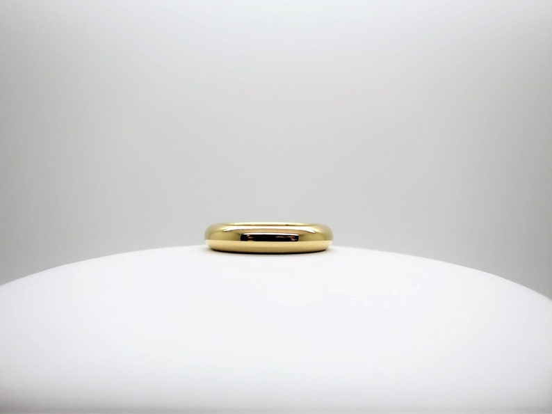 CARTIER WEDDING Ring, Size 48 (4.75 US), 3.5mm Wide, Yellow Gold 18kt, Cartier 1895 Wedding Ring, Cartier B4031200, Cartier B4031248 image 6