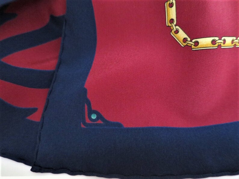 CARTIER SCARF, Modelo "C Monograma", Pañuelo 100% Seda, Made in France, Cartier Foulard Soie, Pañuelo Vintage, Seda de Lujo imagen 6