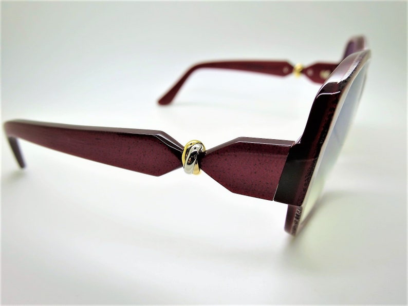 CARTIER TRINITY SUNGLASSES, Luxury Edition in Signature Cartier Red, Womens Sunglasses, Designer Sunglasses, Cartier Eye Wear, Gifts for Her zdjęcie 3