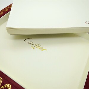 CARTIER DESK TRAY & Paper, Cartier Collector Tray, Cartier Stationery, Cartier Paper, Cartier Writing Instruments, Cartier Red, Office Gift image 6