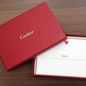 CARTIER STATIONERY, "Ruby Heart" Motif, Set of 9 w Envelopes & Box, Cartier Note Cards, Cartier Writing Paper, Luxury Paper, Fine Stationery image 9