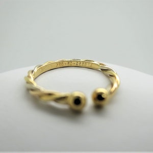 CARTIER TWIST Ring, Size 50 (5.5 US), Trinity Ring with Cartier Box & Certificate, 18kt Yellow, White + Rose Gold, Stackable Ring, Midi-Ring image 4
