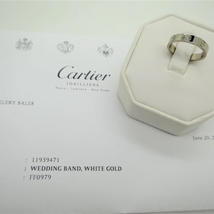 CARTIER LOVE RING, Size 5.75 (51), 18kt White Gold image 7