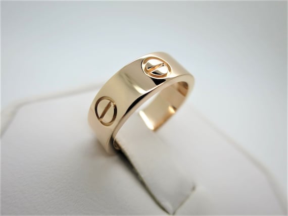CARTIER LOVE Ring Size 48 4.5 US 18kt 