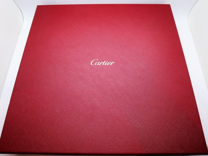 CARTIER TRAY (XL), "Midnight in Paris" Panthere Decor, Ideal for Jewelry & Vanity, Luxury Fine Porcelain, Platinum Decor, Limoges Porcelain image 6