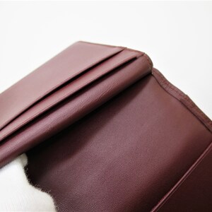 CARTIER CC WALLET in Signature Burgundy with Cartier Red Box and Certificate of Authenticity