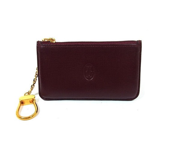 キーケース Cartier PANTHERE DE CARTIER KEY CASE Classic CARTIER Key Case for 6 Keys in Burgundy Cowhide With
