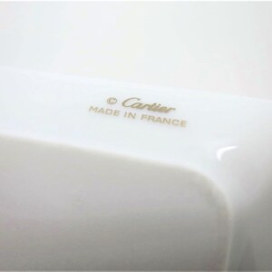 CARTIER TRINKET TRAY, "Panthere Savanna" Decor, Cartier T1220719 Trinket Tray or Ring Dish, Fine Porcelain, 24kt Gold, Limoges Porcelain image 7