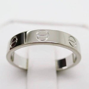 CARTIER LOVE BAND, Size 6.25 (52), 18kt White Gold Love Ring, Cartier Love Ring, Cartier B4085100, Cartier B4085152, Gifts for Her image 7