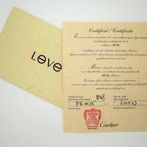 CARTIER LOVE Band, Size 48 (4.75 US), 18kt Rose Gold w Cartier Box & Certificate, Cartier B4085200, Cartier B4085248, Cartier Pink Love Ring image 5
