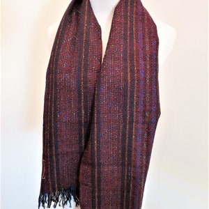 CARTIER MUFFLER, Scarf for Men, Silk with Wool Blend, Cartier Tag, Made in Scotland, Gifts for Him, Gifts for Men image 5