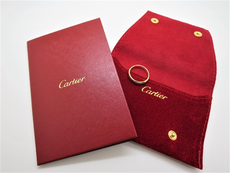CARTIER WEDDING Ring, Size 48 (4.75 US), 3.5mm Wide, Yellow Gold 18kt, Cartier 1895 Wedding Ring, Cartier B4031200, Cartier B4031248 image 3