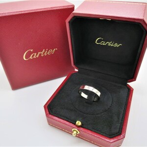 CARTIER LOVE RING, Size 5.75 (51), 18kt White Gold image 3